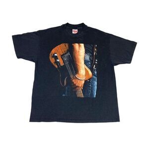 Vintage Bruce Springsteen T-Shirt Black XL World Tour 1992 Single Stitch
